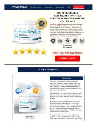 ProstaVive Prostate Health