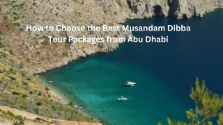 Top Musandam Dibba Tours from Abu Dhabi