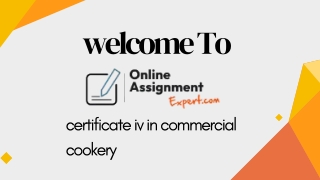 Trusted Certificate IV in Commercial Cookery Expert for Career Success