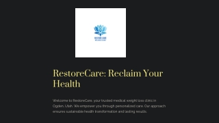 Restore Care: Reclaim Your Health Naturally & Effectively