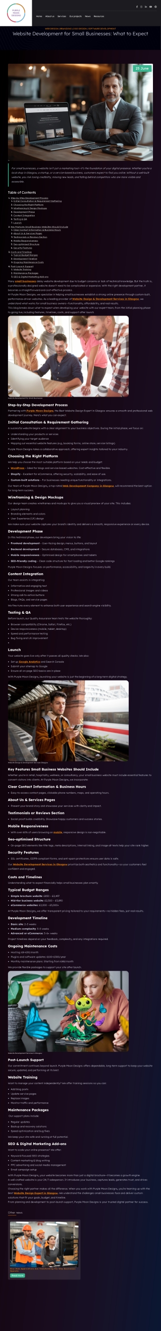 Website Development for Small Businesses
