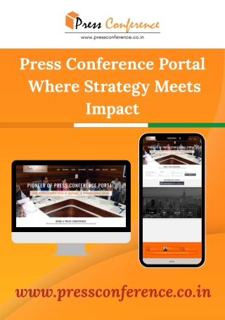 Press Conference Portal — Where Strategy Meets Impact