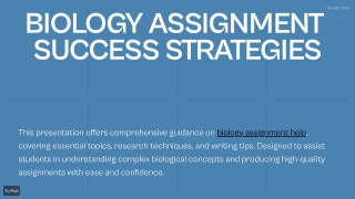 Effective Biology Assignment Help: Strategies for Academic Success