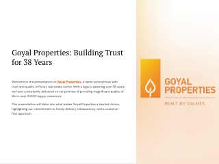 Trust Built Over 38 Years – Why Homebuyers Continue to Choose Goyal Properties