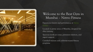 Welcome to the Best Gym in Mumbai –