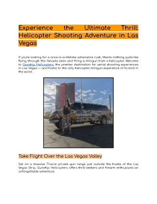Experience the Ultimate Thrill_ Helicopter Shooting Adventure in Las Vegas