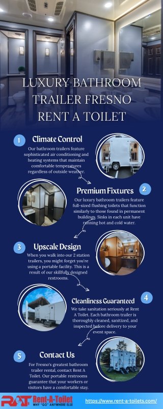 Luxury Bathroom Trailer Fresno