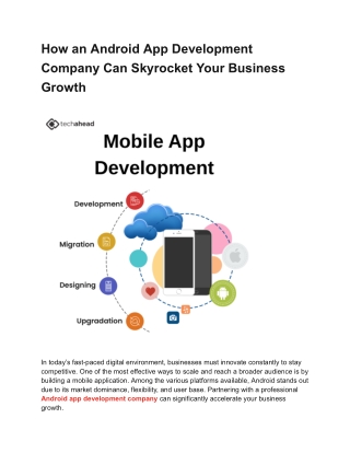 Get Scalable Mobile App development company
