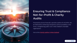 Not For Profit & Charity Auditor In New Zealand