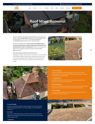 Roof Moss Removal Radlett & St Albans  A & R Cleaning Service