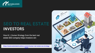 AI   Human Strategy: Future-Proof Real Estate Investor SEO in 2025
