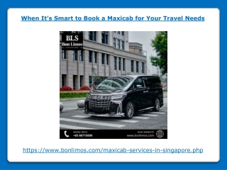 When It’s Smart to Book a Maxicab for Your Travel Needs