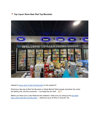 TOP LIQUOR STORE NEAR  RED TOP MOUNTAIN