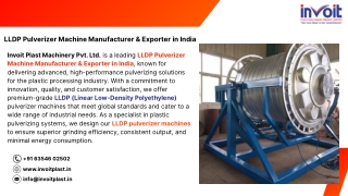LLDP Pulverizer Machine Manufacturer & Exporter in India