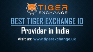 Create Tiger Exchange ID for Cricket Betting