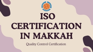 ISO Certification in Makkah