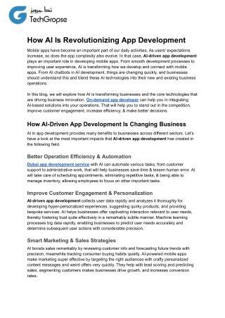 How AI Is Revolutionizing App Development