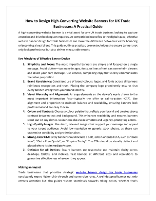 How to Design High-Converting Website Banners for UK Trade Businesses_ A Practical Guide