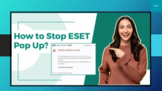 How to Stop ESET Pop Up