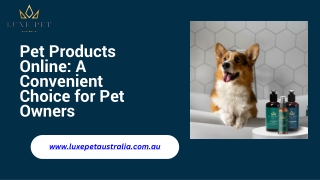 Pet Products Online A Convenient Choice for Pet Owners