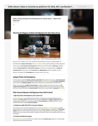 DNA e-Store| Antique Owl Showpiece for Home Decor – Resin Owl Figurines