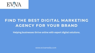 Find the Best Digital Marketing Agency for Your Brand