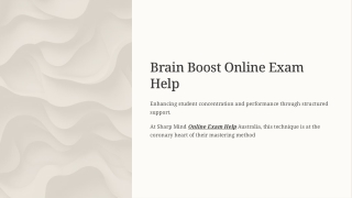 Brain Boost Online Exam Help What Shapes Test Focus