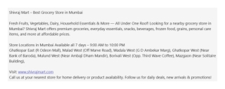 Shivraj Mart – Best Grocery Store in Mumbai