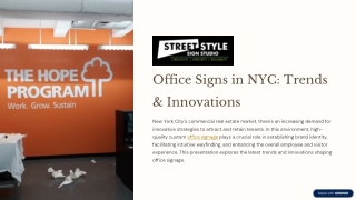 Premium Custom Office Signage in NYC