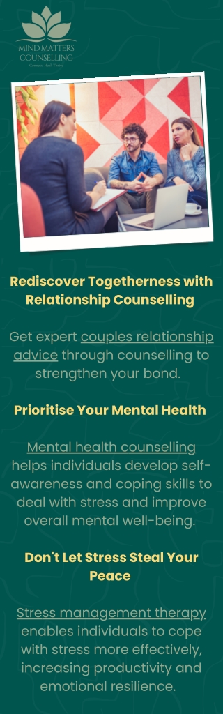 Rediscover Togetherness with Relationship Counselling