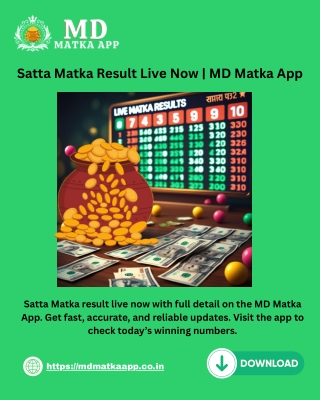 Satta Matka Result Live Now  MD Matka App