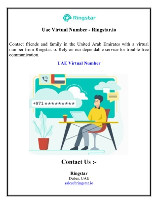 Uae Virtual Number - Ringstar.io