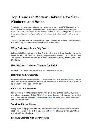 Trendy Cabinet: Cabinet and Countertop Store in Roswell, GA