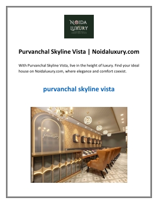 Purvanchal Skyline Vista