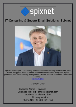 IT-Consulting & Secure Email Solutions | Spixnet