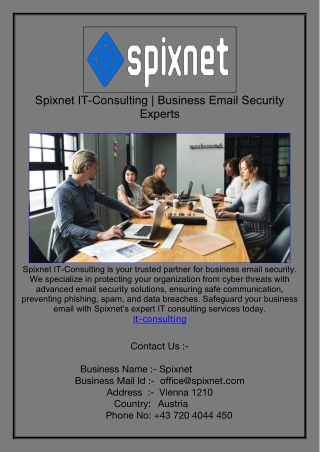 Spixnet IT-Consulting | Business Email Security Experts