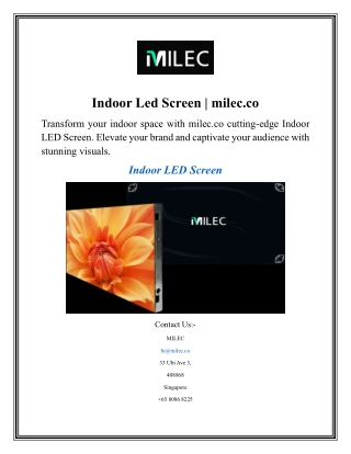 Indoor Led Screen  milec.co