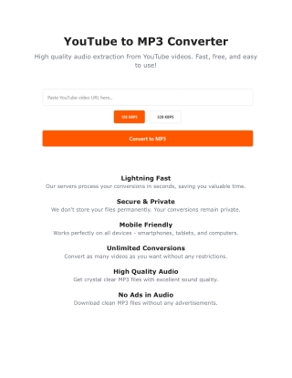 YouTube to MP3 Converter