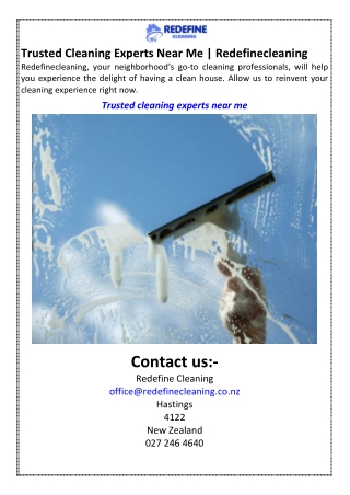 Trusted Cleaning Experts Near Me Redefinecleaning
