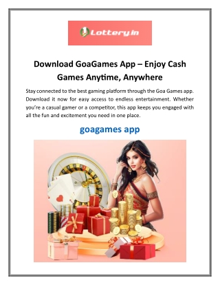 Download GoaGames App