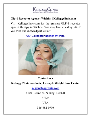 Glp-1 Receptor Agonist Wichita Kelloggclinic.com