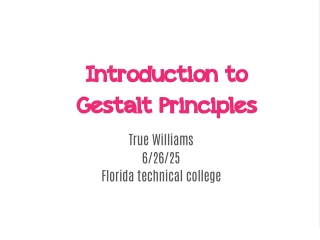 Gestalt Principles