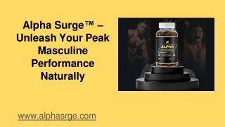 Alpha Surge™ – Boost Testosterone & Energy Levels Naturally Today!