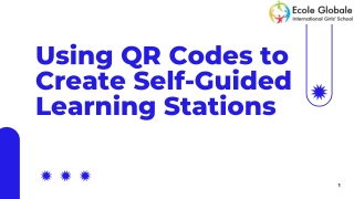 Using QR Codes to Create Self-Guided Learning Stations