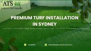 Turf installation sydney