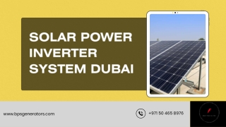 solar power inverter system dubai PDF