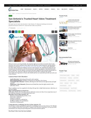 San Antonio's Trusted Heart Valve Treatment Specialists