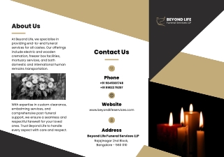 Best Funeral Services In Bangalore- Beyond Life Funeral Services