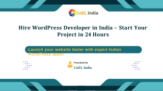Hire WordPress Developer in India – Start Your Project in 24 Hours