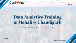 Data Analytics Trainning in Mohali & Chandigarh